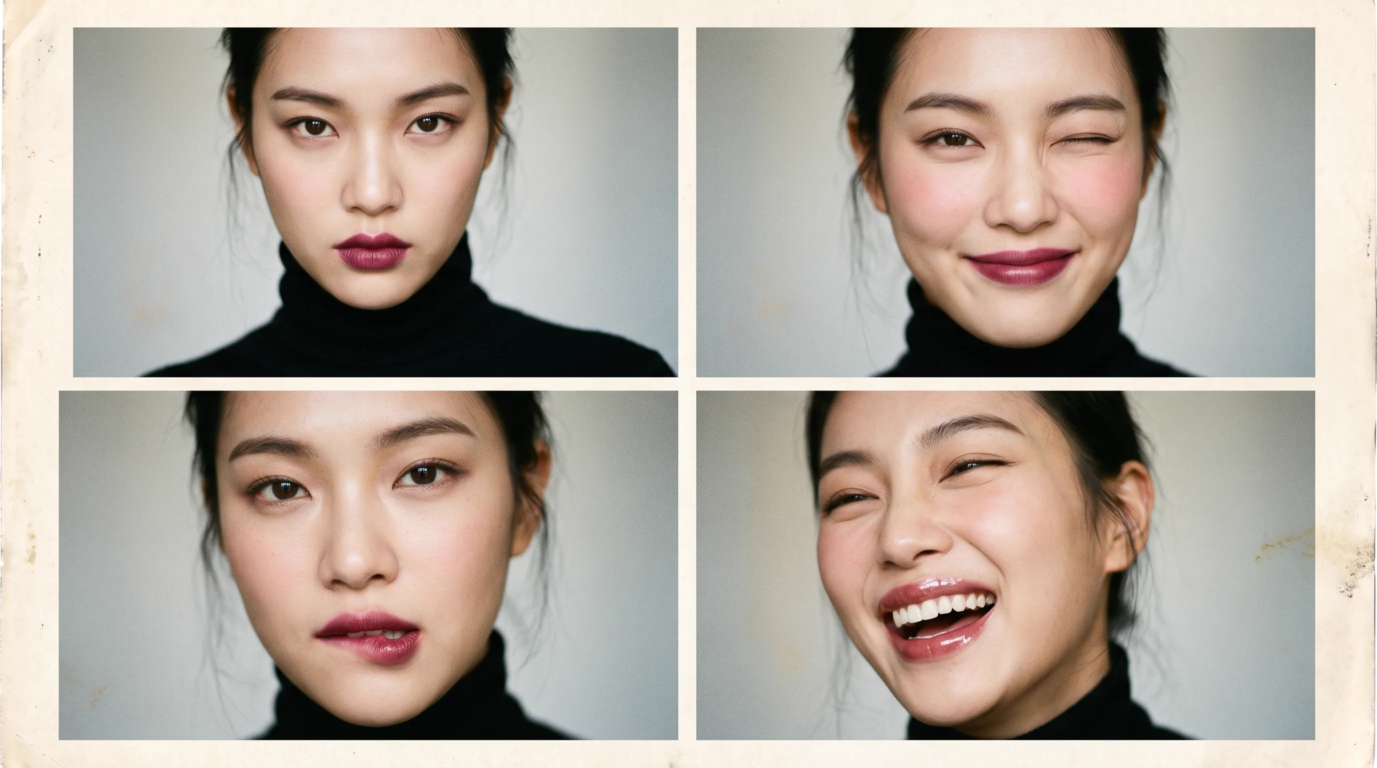 Close-up beauty image showing lipstick and lip gloss